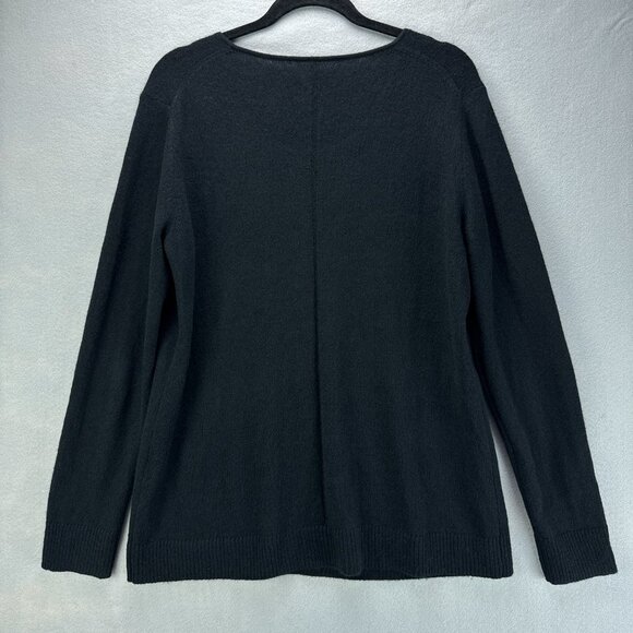 **SOLD**41 Hawthorn Sweater Womens Large Black Pullover Cashmere Knit - Picture 4 of 15